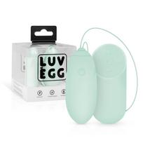 LUV EGG - vibruojantis kiaušinėlis su nuotoliniu valdymu - žalias - įkraunamas