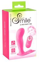 SMILE G-Spot Panty - dėvimas, akumuliatorinis radijinis vibratorius (rožinis)