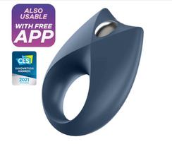 Satisfyer Royal One - programėle valdoma vibruojanti penio žiedas, vyrams (mėlynas)