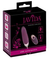 Javida Shaking Love - nešiojamas radijo bangomis valdomas, stumiantis vibruojantis kiaušinėlis (violetinis)