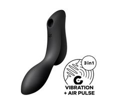 Satisfyer Curvy Trinity 2 - klitorio ir G taško vibratorius - juodas