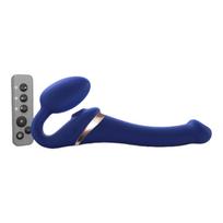 Strap-on-me S - prisegamas oro bangų vibratorius (mėlynas)