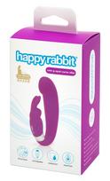 Happyrabbit - G taško vibratorius su klitorio atšaka - įkraunamas, violetinis