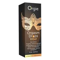 Orgie Orgasm Drops Vibe - dilgčiojantis intymus gelis moterims (15 ml)