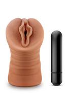 M For Men Sofia - vibruojanti dirbtinė vagina - kūno spalvos