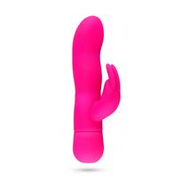 Easytoys Mad Rabbit - vibratorius su kiškio auselėmis klitoriui - rožinis