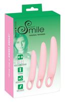 „Smile“ makšties treniruokliai - makšties treniruoklių rinkinys, 3 dydžiai (dubens dugno raumenų stiprinimui)