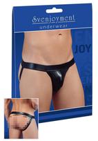 Svenjoyment - blizgūs jockstrap apatiniai - juodi