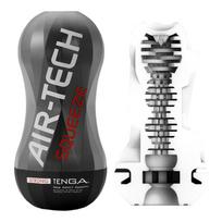 TENGA Air-Tech Squeeze Strong - masturbatorius su siurbimu - juodas