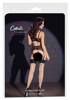 Cottelli Legwear - pėdkelnės su juostele gale, kaspinu - kūno spalvos