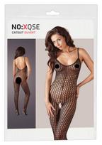 NO:XQSE - Atviras tinklinis kombinezonas (juodas) - XL/XXL