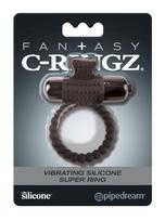 Pipedream Fantasy C-Ringz - vibruojantis penio žiedas - juodas