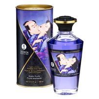 Shunga - šildantis masažo aliejus - egzotiniai vaisiai - 100 ml