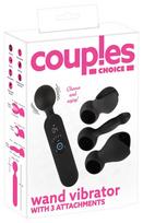 Couples Choice - porinis vibruojantis masažuoklis su šildymu - juodas