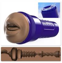 Fleshlight Boost Blow - oralinis masturbatorius - realistiška burna - ruda