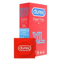 Durex Feel Thin XL - prezervatyvai - natūralaus pojūčio - 10 vnt