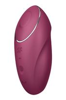 Satisfyer Tap & Climax 1 - vibratorius ir klitorio stimuliatorius - raudonas