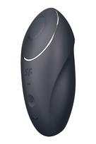 Satisfyer Tap & Climax 1 - klitorio vibratorius 2in1 - juodas