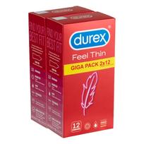 Durex - ploni prezervatyvai - natūralus pojūtis - 2x12 vnt.