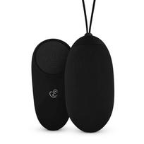 EasyToys - nešiojamas akumuliatorinis, vandeniui atsparus, radijo bangomis valdomas vibruojantis kiaušinėlis (juodas)