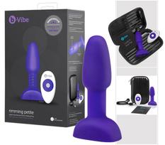 b-Vibe Rimming - besisukantis analinis vibratorius (violetinė)
