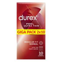 Durex - ultra ploni prezervatyvai - natūralūs pojūčiai - 2x10 vnt