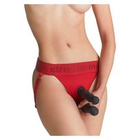 Strap-on-me - prisegamas apatinis diržas dildui - XS-XXL raudonas