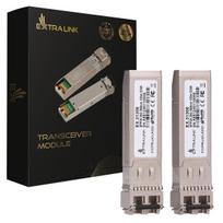 Extralink SFP28 25G 2-Pack | SFP28 Module | 25Gbps, LC/UPC Duplex, 850nm, 100m, multimode, DOM