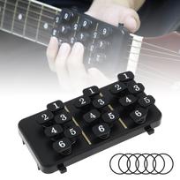 Gitaros mokymosi sistemos vieno mygtuko akordo mokymosi praktikos pagalbos įrankis gray