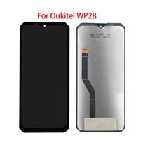Skystųjų kristalų ekranas, skirtas Oukitel WP28 LCD ekranui jutikliniam ekranui „Digitier“ modulio skydelio mazgo pakaitinė dalis juoda