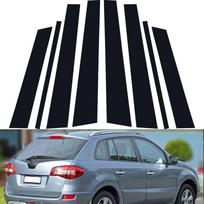 Automobilio statramsčio stulpų formavimo dangtelio apdailos apdaila, skirta Renault Koleos QM5 2007-2016 langų apdailai BC stulpelių lipdukai