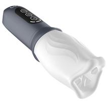 LUX Active First Class - automatinis masturbatorius - balta/pilka