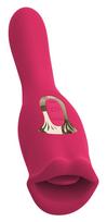 You2Toys Oral Fun Double Vibrator Moving Lips, Vibrating Thong & Shaft Red
