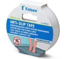 Lipni juosta FOLSEN, mažinanti slydimą, permatoma, 0,025mm x 5m