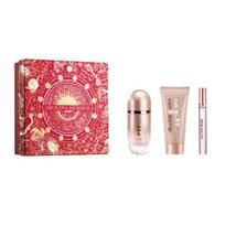 Carolina Herrera 212 Vip Rose Eau De Perfume Spray 80 ml rinkinys, 3 vienetai, 2023 m. Kalėdos