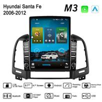 9,7 colio Android automobilio radijas, skirtas Hyundai Santa Fe 2006-2012 2 DIN Tesla vertikalus ekranas Carplay Automatinis radijas Multimedijos grotuvas 2+32GB