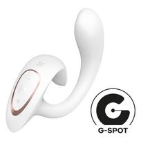 Satisfyer G for Goddess 1 - klitorio ir G taško vibratorius - baltas