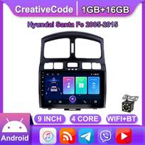 Android Carplay Automobilio Radijas Multimedija Vaizdo Grotuvas Navigacija GPS Hyundai Santa Fe 2005-2015 2din Galvos Vienetas 1+16GB 1+16GB
