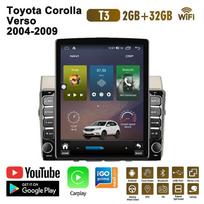 9,7 colio automobilio radijas, skirtas Toyota Corolla Verso 2004-2009 Android 2 DIN Tesla vertikalus ekranas Carplay Automatinis radijas Multimedijos grotuvas 2+32GB