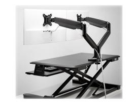 KENSINGTON One-Touch Height Adjustable Dual Monitor Arm - Black