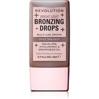 Revolution Bright Light Bronzing Drops skystoji bronzinė pudra atspalvis Deep Bronze Spice 23 ml