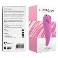 FEELZTOYS Femmegasm - klitorio vibratorius 2in1 - įkraunamas - rožinis