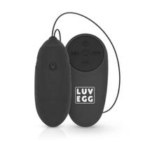 LUV EGG - vibruojantis kiaušinėlis su nuotoliniu valdymu - juodas
