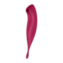 Satisfyer Twirling Pro - programėle valdoma klitorio vibracija (raudona)