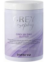Inebrya tonizuojanti kaukė žiliems ir šviesiems plaukams Inebrya Greylosophy Grey By Day 1000ml