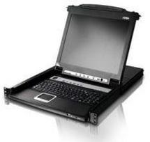 ATEN CL5708N-ATA-AG ATEN KVM 8 prievadų LCD 19 + baidarių lenta + jutiklinė plokštė USB-PS/2