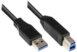 Good Connections Alcasa Alcasa 2710-S002 kabelis USB USB 3.2 Gen 1 (3.1 Gen 1) 0,2 m USB A USB B Juodas