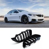 BMW F32 / F33 / F36 Priekinės Dvigubos Juodos Grotelės