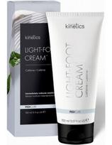 Kinetics pėdų kremas su kofeino, mentoliu, arganu, taukmedžio sviestu, tinka masažui Kinetic Light Foot Cream 150ml
