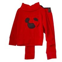 Veliūrinis 2 d. komplektas "Minnie Mouse" raudonas